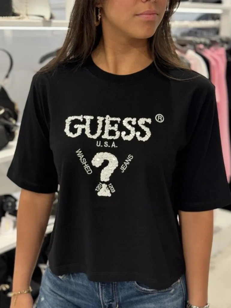Guess Active - Aurlie Boxy Tee - Zwart