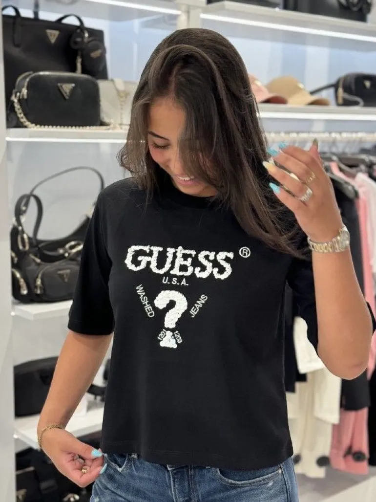 Guess Active - Aurlie Boxy Tee - Zwart