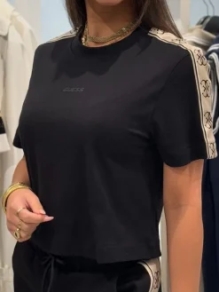 Guess Active - Britney Crop Tee - Zwart