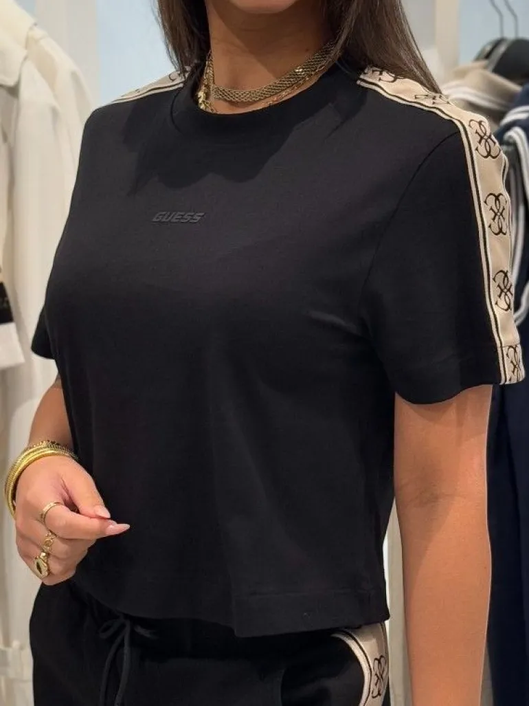 Guess Active - Britney Crop Tee - Zwart