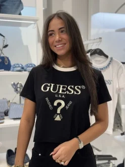 Guess Active - Filanta Crop Tee - Zwart