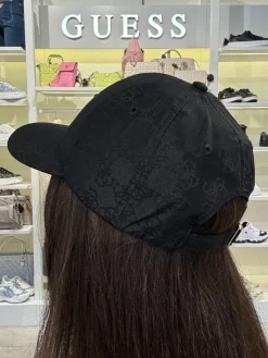 Guess Active - 4G Logo Baseball Cap - Zwart
