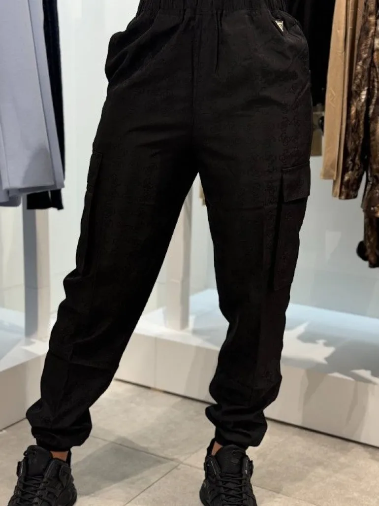 Guess Active - 4G Logo Cargo Pants - Zwart