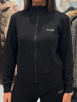 Guess Active - Gelsey Full Zip Sweatshirt - Zwart