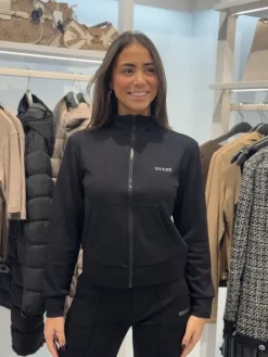 Guess Active - Gelsey Full Zip Sweatshirt - Zwart