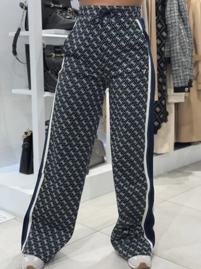 Guess Active - Jean G Logo Straight Long Pant - Blauw