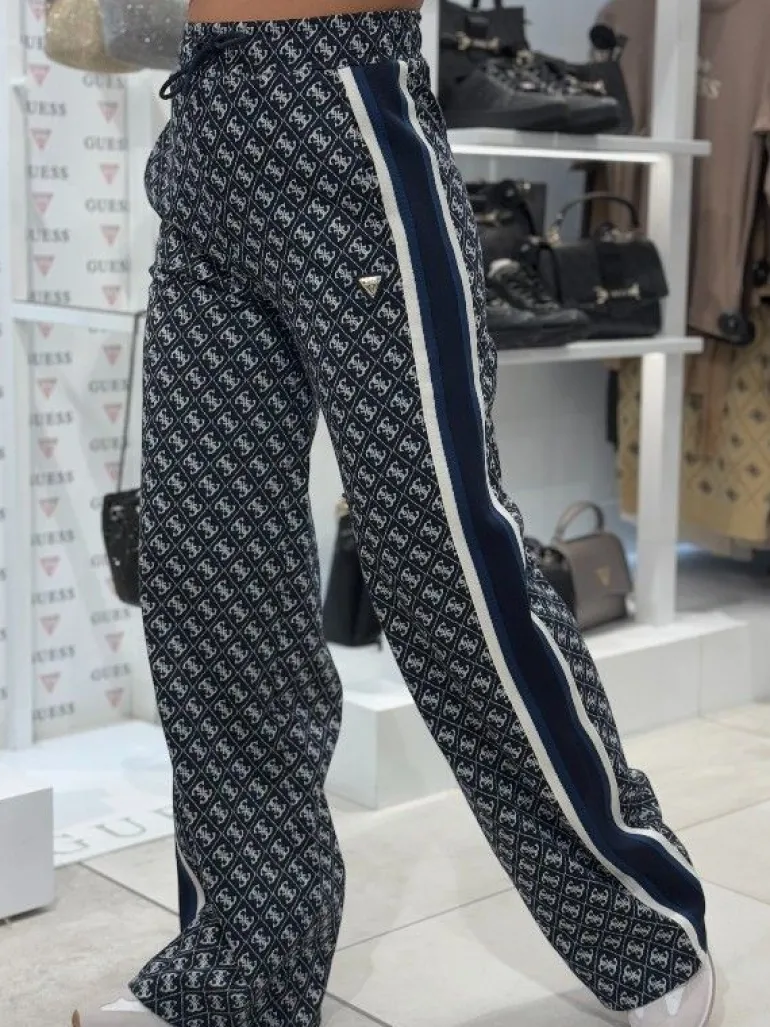 Guess Active - Jean G Logo Straight Long Pant - Blauw