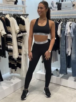 Guess Active - New Aline Leggings 4/4 Eco Str - Zwart