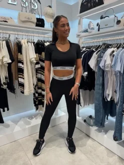 Guess Active - New Aline Top Eco Str Jersey - Zwart
