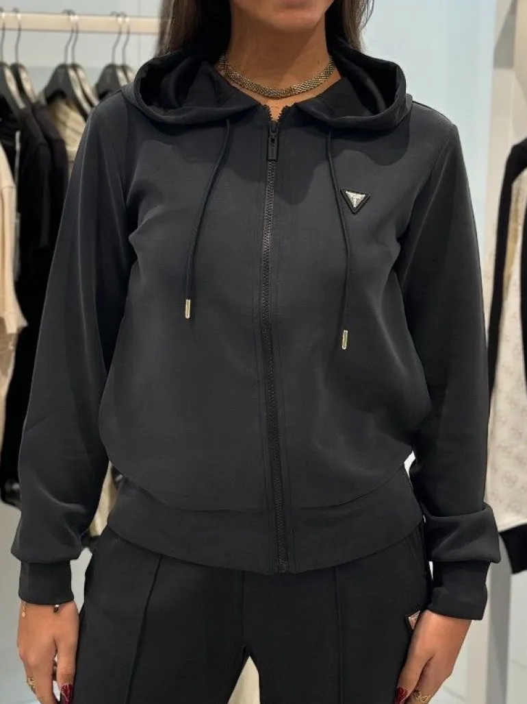 Guess Active - Olympe Full Zip Hoodie Sweatshirt - Zwart