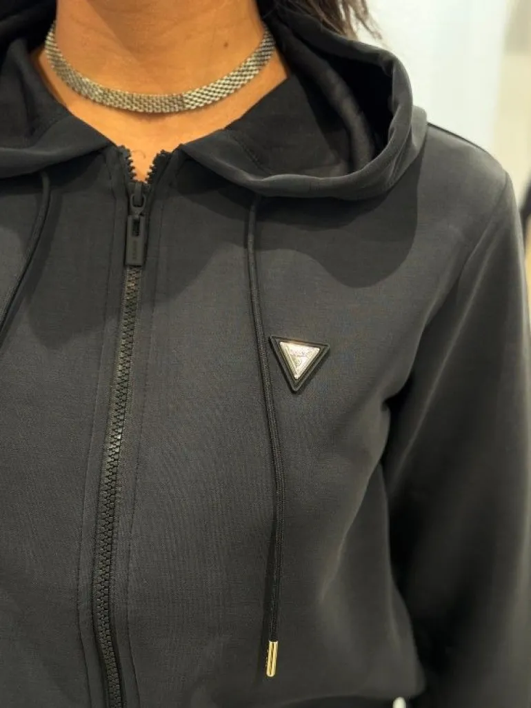 Guess Active - Olympe Full Zip Hoodie Sweatshirt - Zwart
