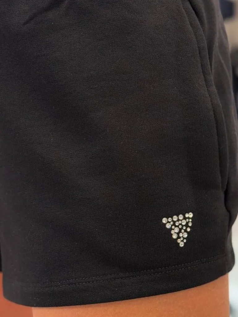 Guess Active - Primula Rhinestones Short - Zwart