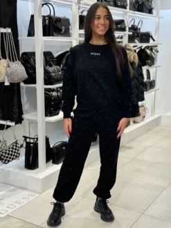 Guess Active - Rhinestones Cn Sweatshirt - Zwart