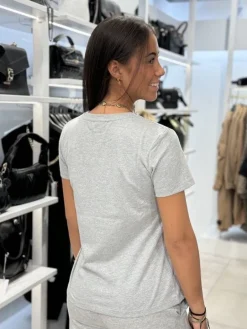 Guess Active - Rhinestones Ss Shirt - Grijs