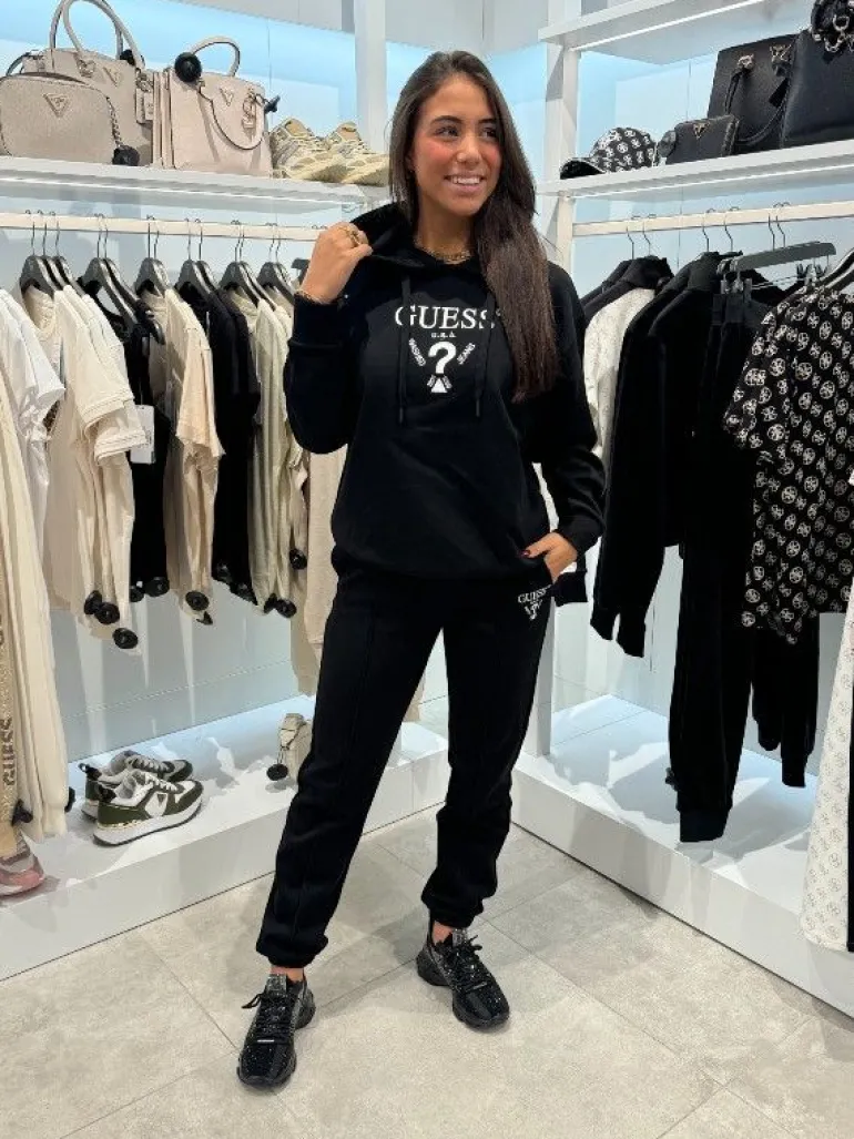 Guess Active - Roberta Hoodie Sweatshirt - Zwart