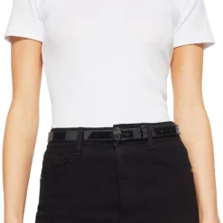 Kurt Geiger - 20 Eagle Belt Patent - Zwart