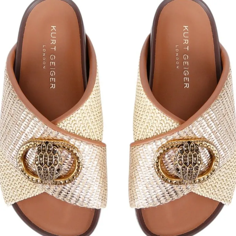 Kurt Geiger - Chelsea Cross Strap - Goud
