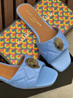Kurt Geiger - Kensington Flat Sandal - Blauw
