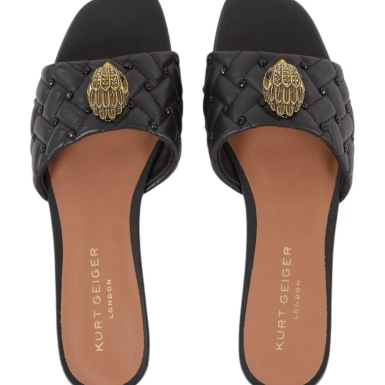 Kurt Geiger - Kensington Flat Sandal - Zwart