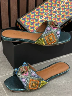 Kurt Geiger - Kensington Flat Jewel - Blauw