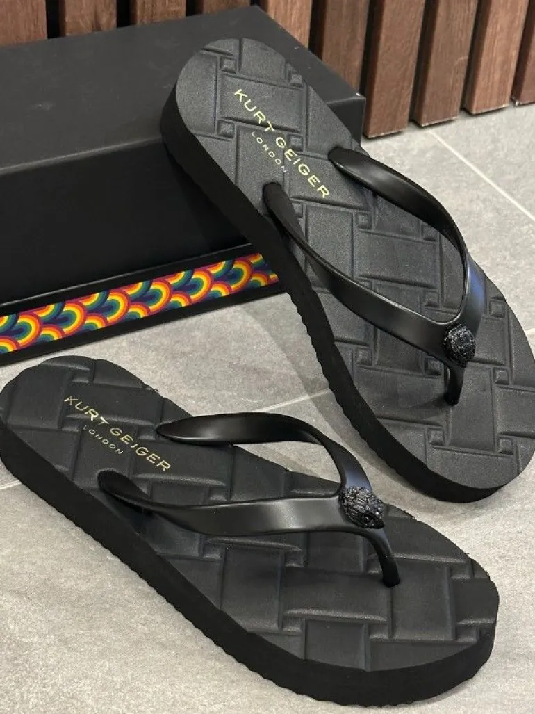 Kurt Geiger - Kensington Q Flip Flop - Zwart