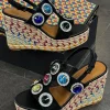 Kurt Geiger - Octavia Espadrille Wedge - Zwart