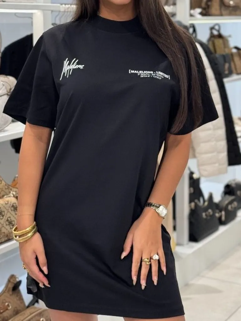 Malelions - Limited T-shirt Dress - Zwart