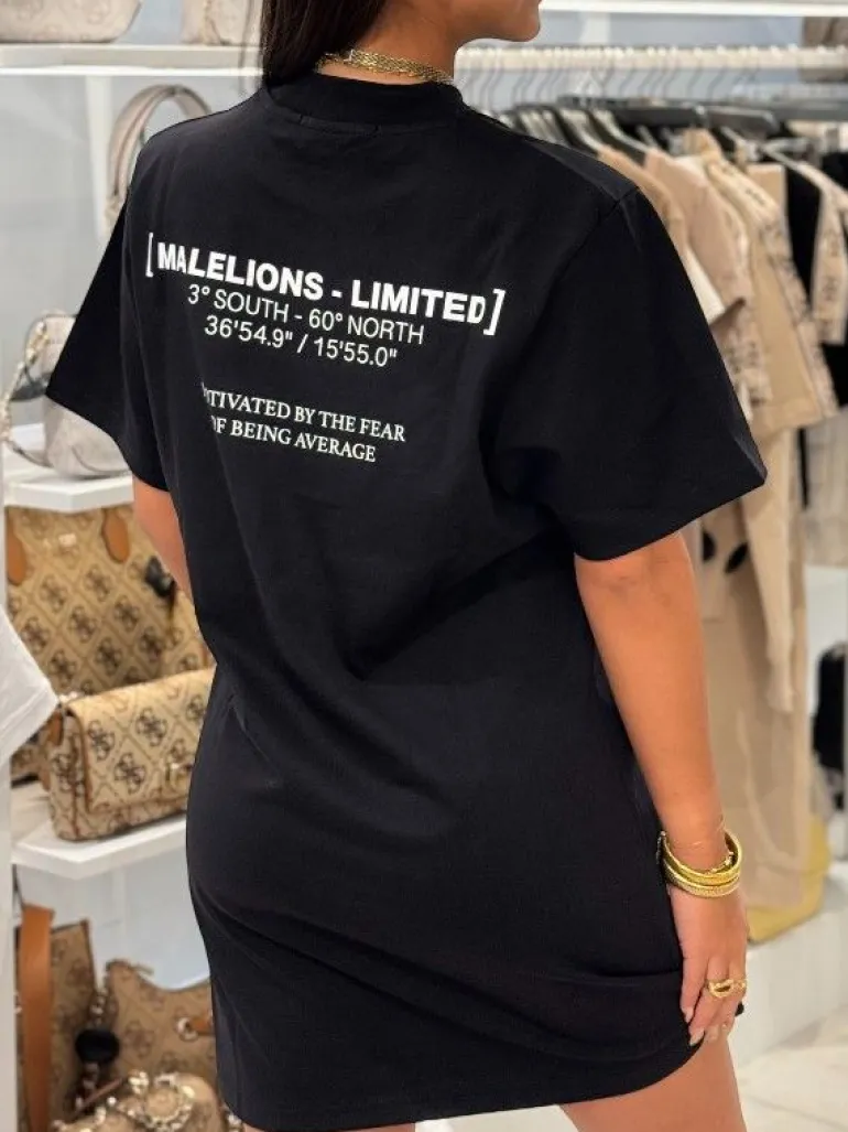 Malelions - Limited T-shirt Dress - Zwart