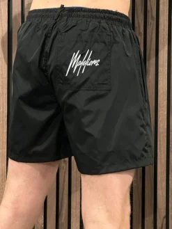 Malelions - Men Caption Swim Shorts - Zwart
