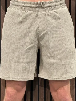 Malelions - Men Seersucker Shorts - Beige