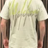 Malelions - Men Split T-shirt - Beige