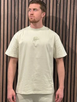 Malelions - Men Split T-shirt - Beige