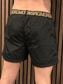 Malelions - Men Venetian Swim Shorts - Zwart