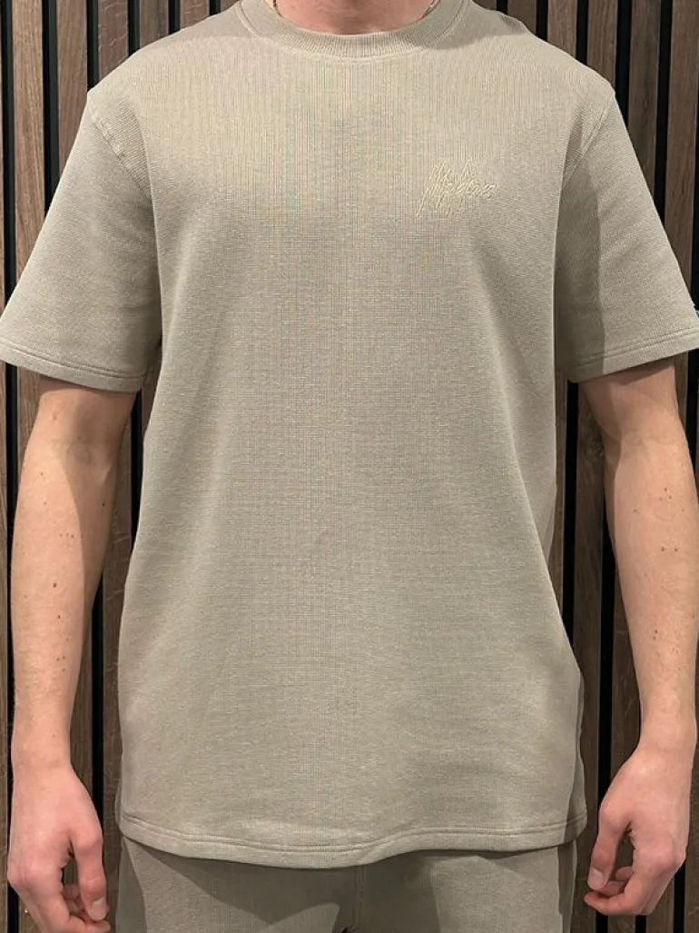 Malelions - Signature Waffle T-shirt - Bruin