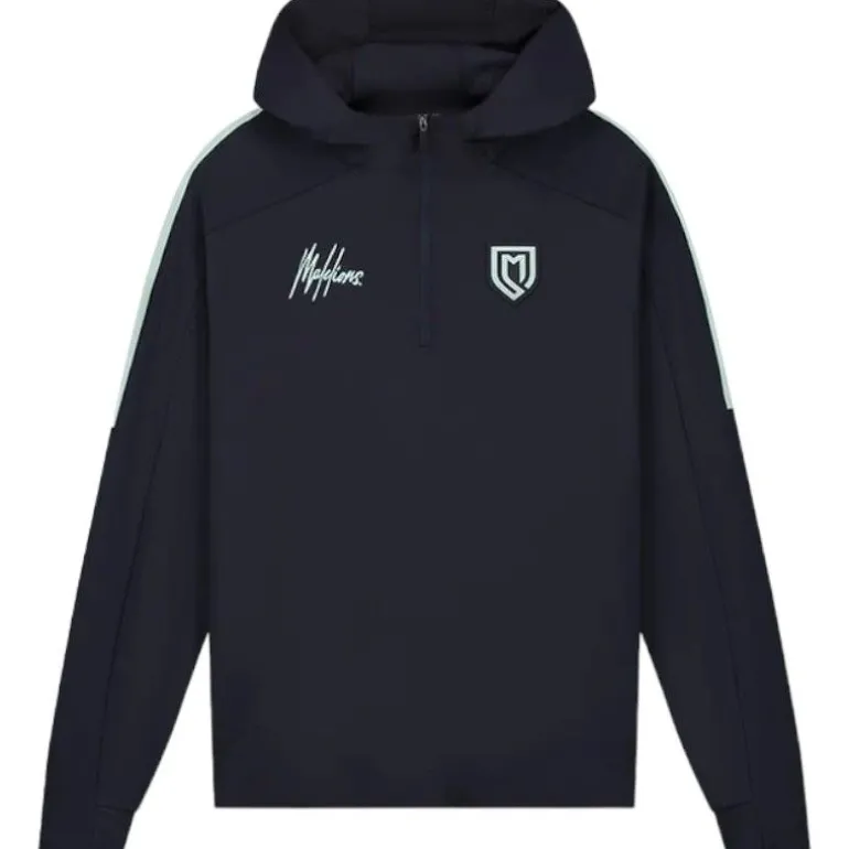 Malelions - Sport Fielder Half Zip Hoodie - Blauw