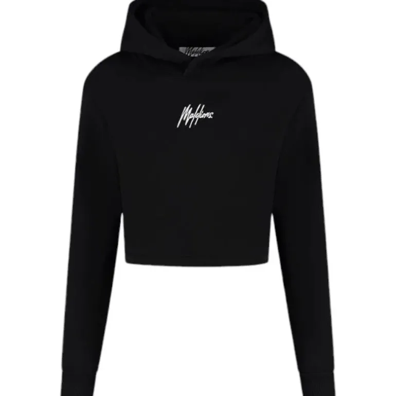 Malelions - Women Avenue Crop Hoodie - Zwart
