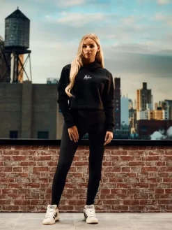 Malelions - Women Avenue Crop Hoodie - Zwart