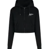 Malelions - Women Cropped Zip Hoodie - Zwart
