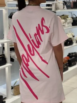 Malelions - Women Firma T-shirt Dress - Roze