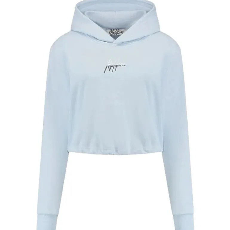 Malelions - Women Kiki Crop Hoodie - Blauw