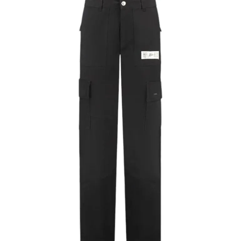 Malelions - Women Straight Leg Cargo Pants - Zwart