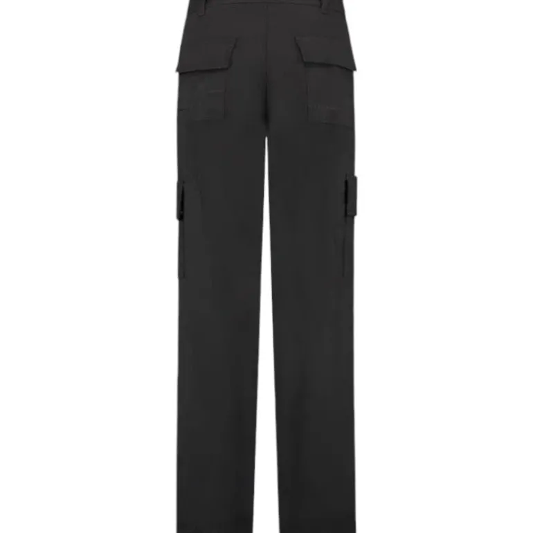 Malelions - Women Straight Leg Cargo Pants - Zwart