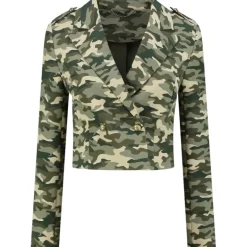 Nikkie - Asti Short Camo Blazer - Groen