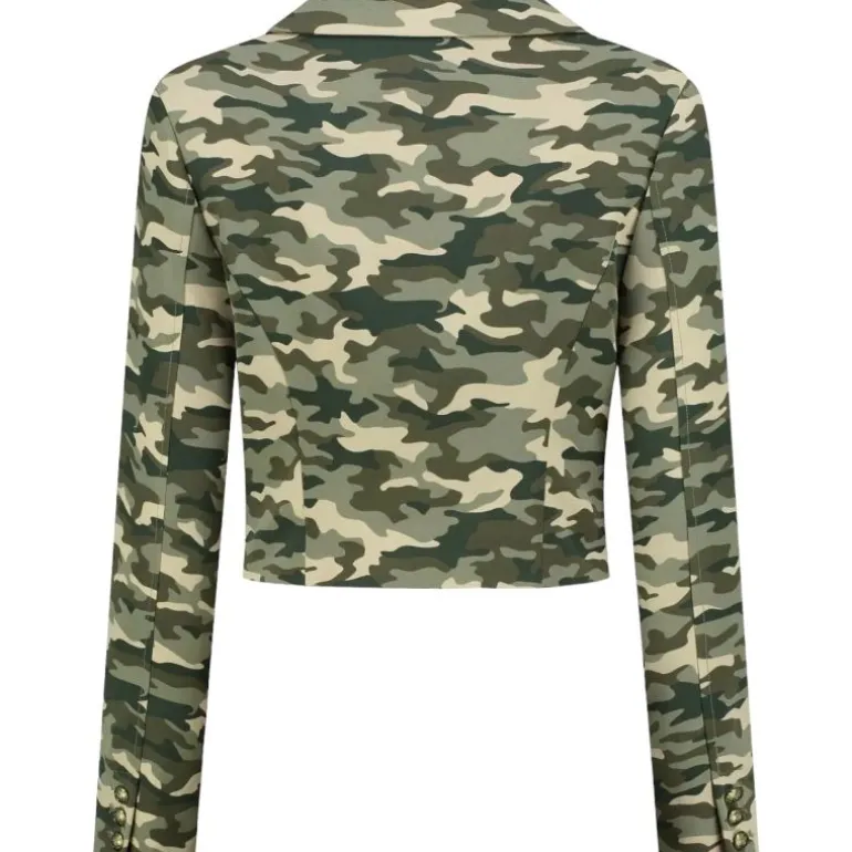 Nikkie - Asti Short Camo Blazer - Groen