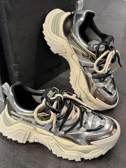 Steve Madden - Kingdom-E Sneakers - Zilver