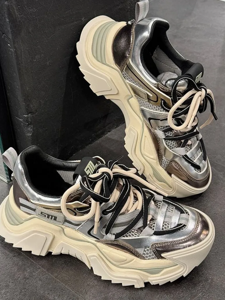 Steve Madden - Kingdom-E Sneakers - Zilver