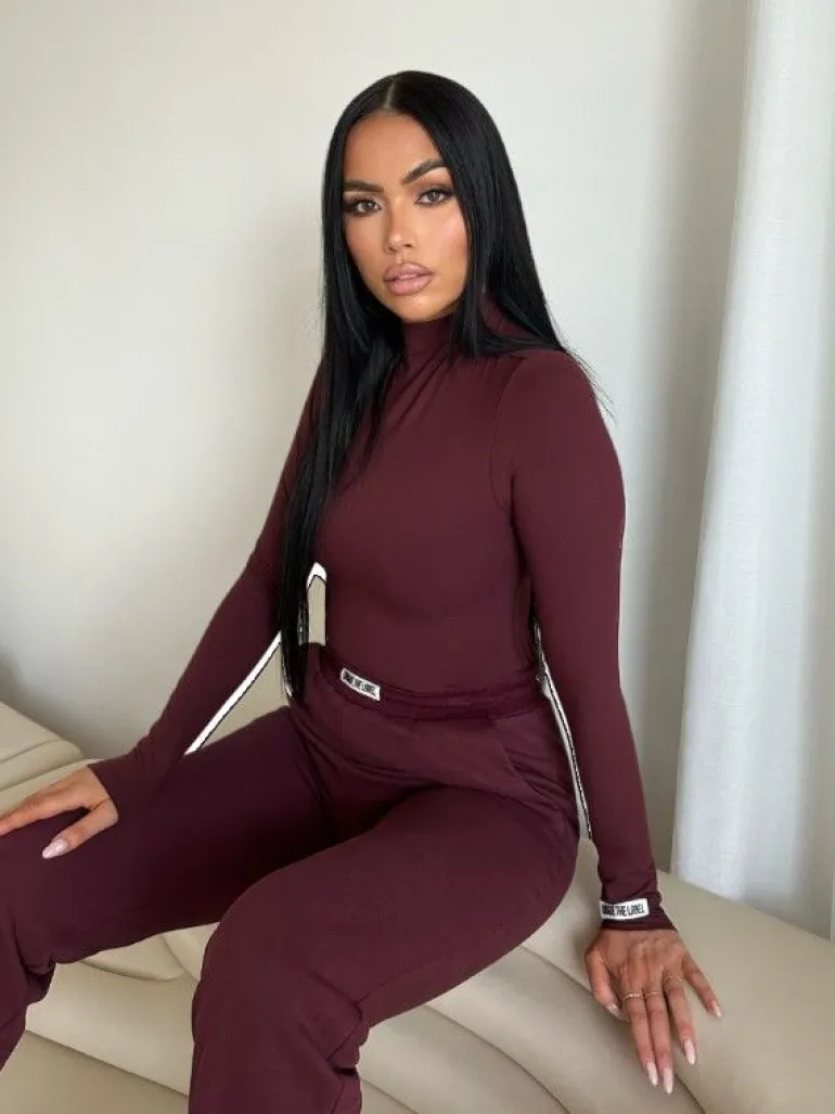 Unique The Label - Kimmy Turtleneck Top - Rood