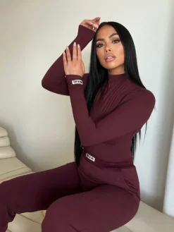 Unique The Label - Loungeset - Bordeaux (2 LOSSE ITEMS!)