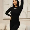 Unique The Label - Nena Long Sleeve Top - Zwart
