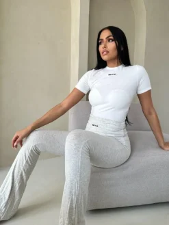 Unique The Label - Nena Short Sleeve Top - Wit